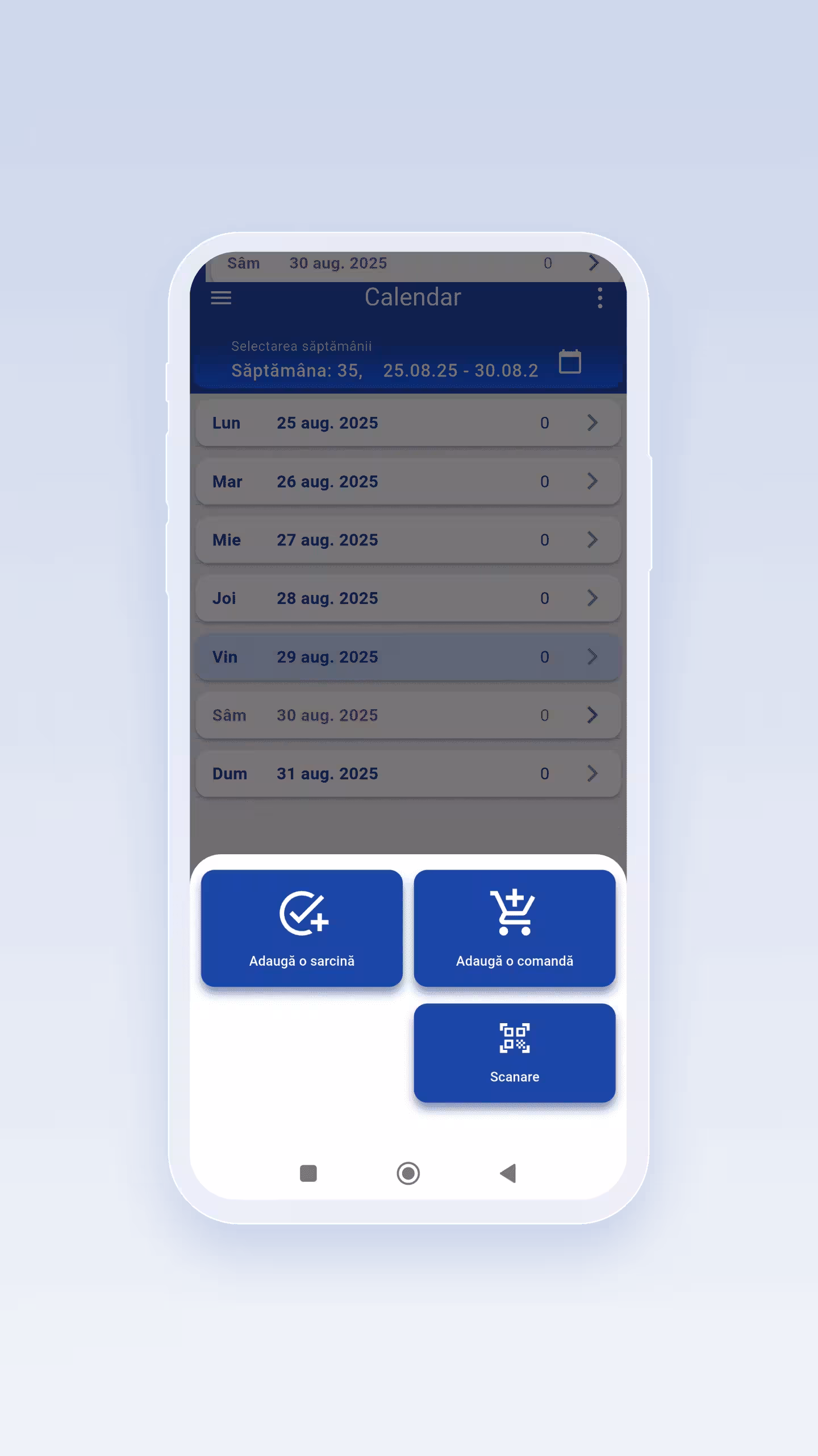 JLC | Aplicație mobilă FMCG | Creare comenzi și sarcini | Scanare QR echipamente și trasabilitate teren