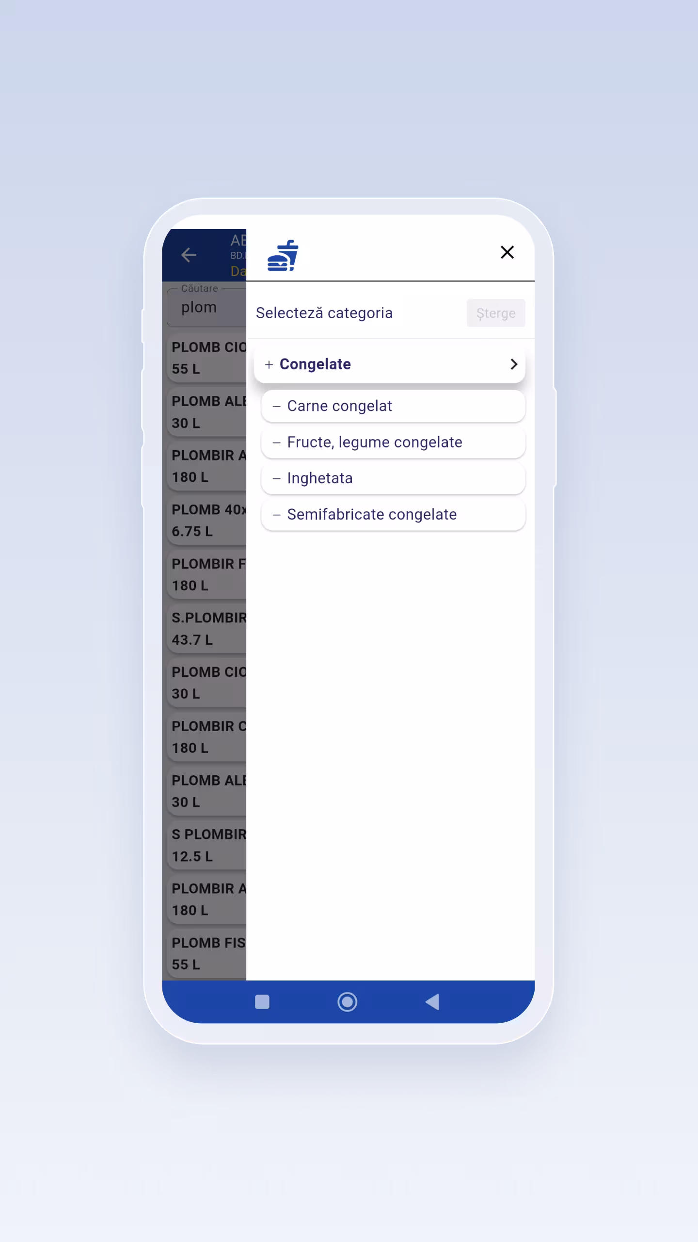 JLC Moldova Platformă Digitală Livrări FMCG | Nomenclator digital produse lactate cu categorii și filtre pentru vânzare rapidă