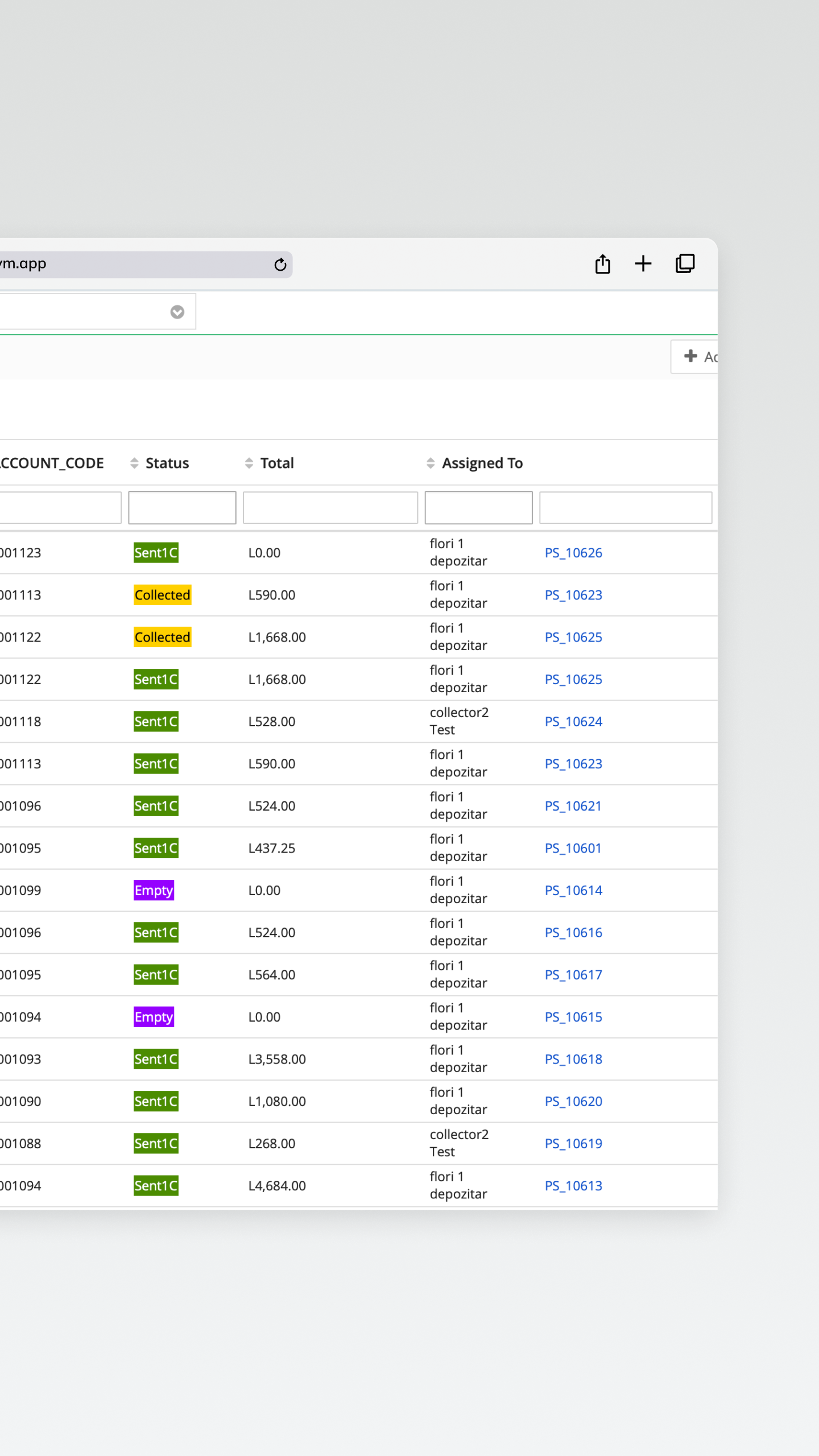 Aplicație mobilă WMS | Vizualizarea comenzilor atribuite operatorilor din depozit, cu detalii despre produse, cantități și rutele de colectare | Proces digital fără erori